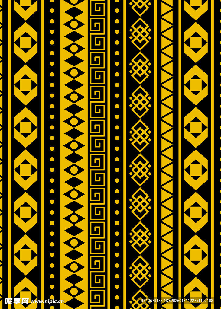 非洲风格几何图案装饰纹