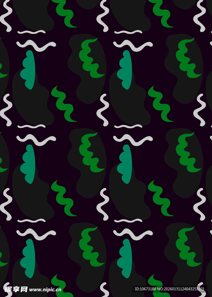 绿色抽象几何图案背景