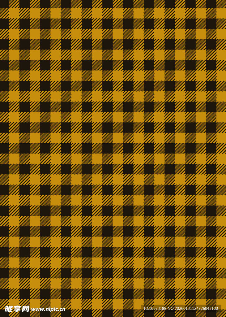 黄黑格子图案背景