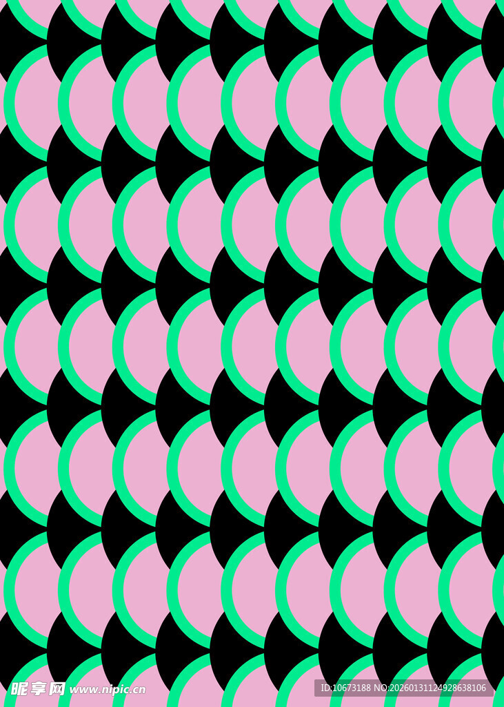 粉绿几何图案背景纹理