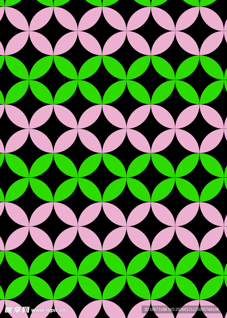 绿粉几何图案背景