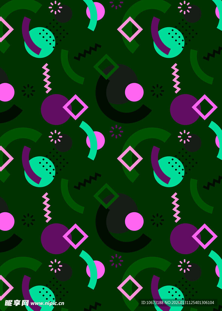 多彩几何图案背景纹理