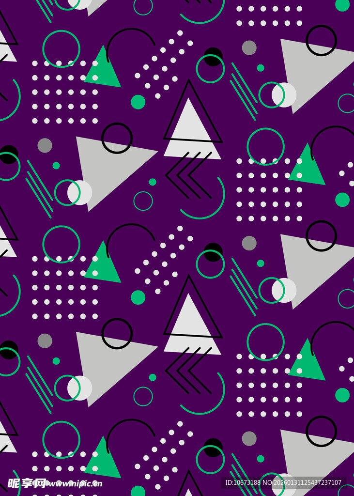 紫色几何图形抽象背景图案