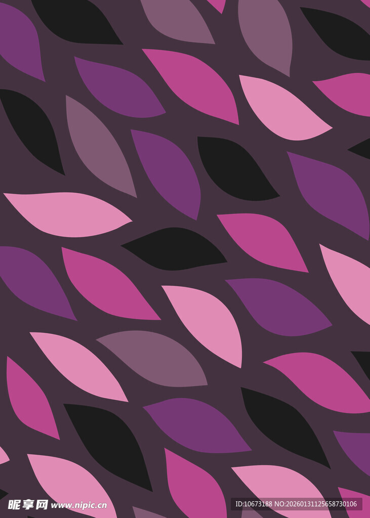 紫色系叶片图案背景