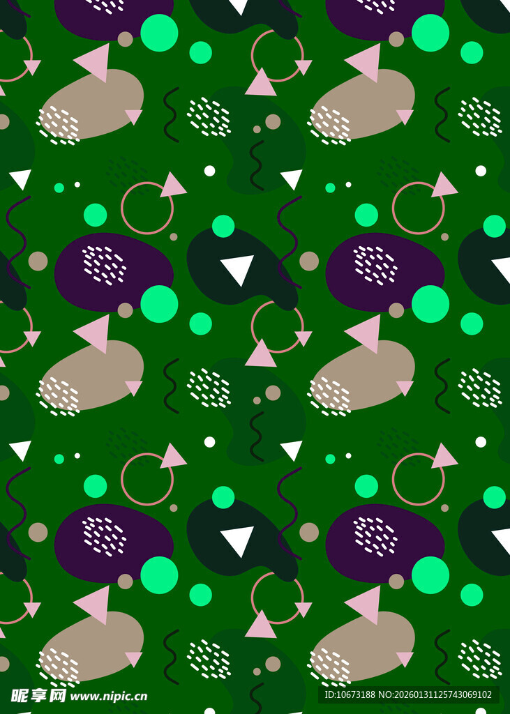 绿色圣诞主题图案背景