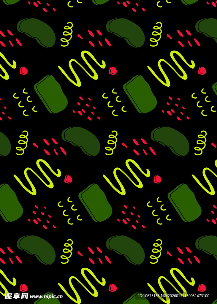 圣诞主题无缝图案设计