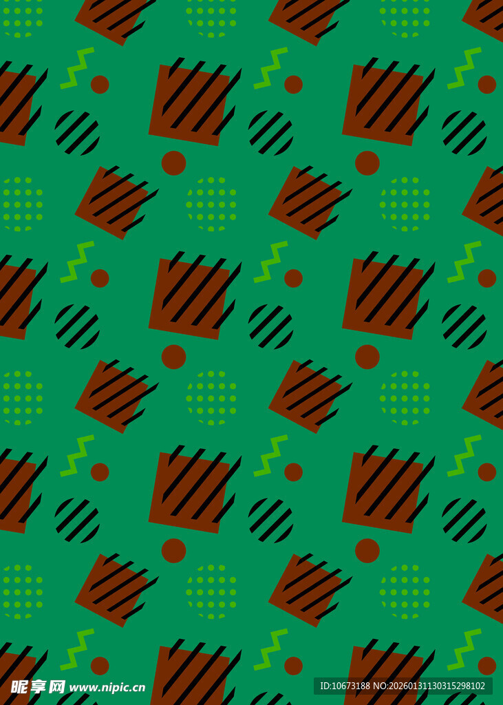 绿色底几何图案纹理背景