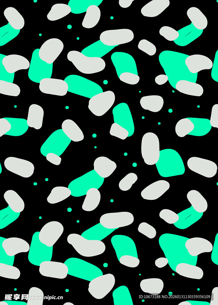多彩胶囊图案背景