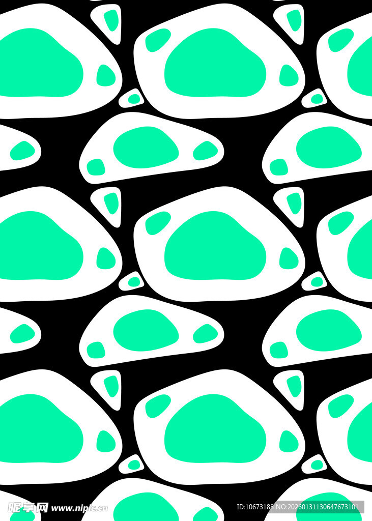 绿白相间几何图案背景