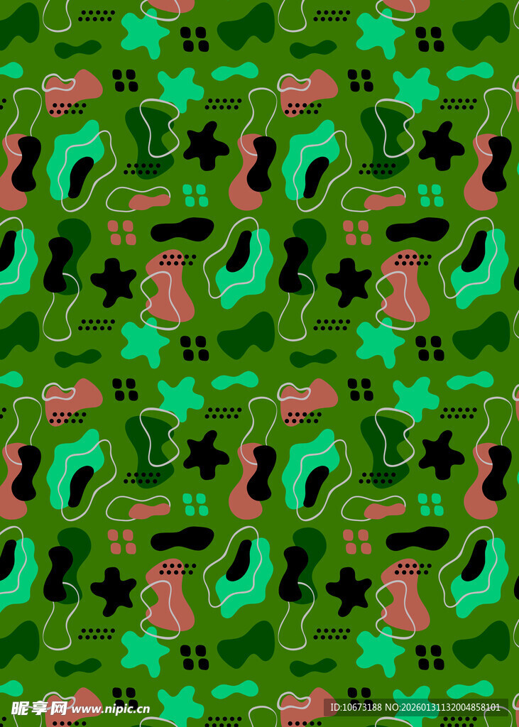 绿色迷彩图案纹理背景