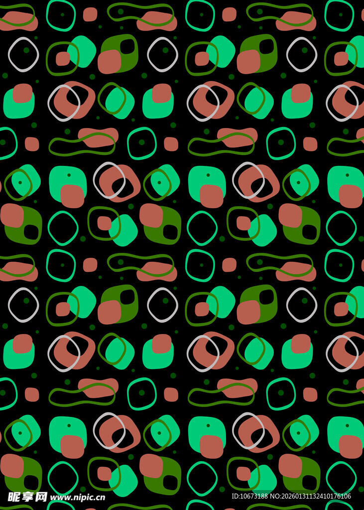 多彩圆形图案背景纹理