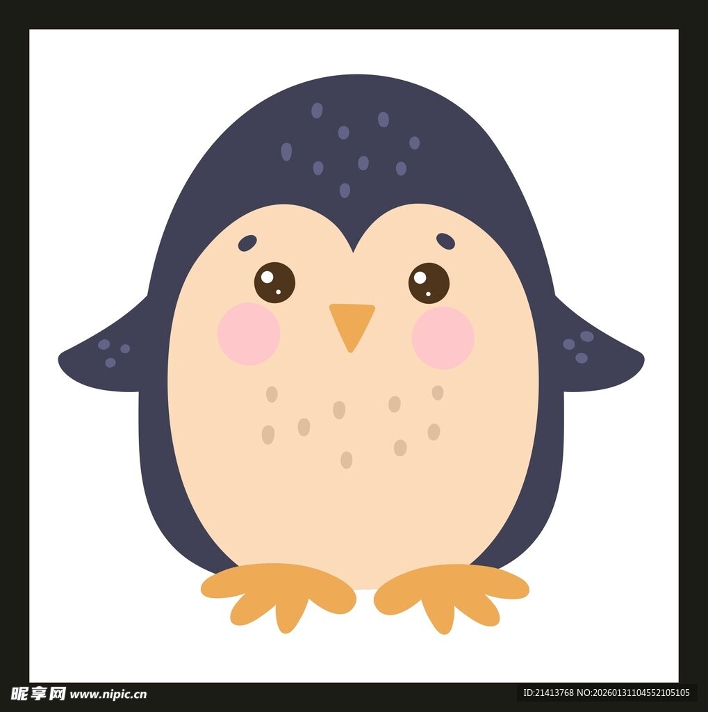 可爱卡通企鹅形象
