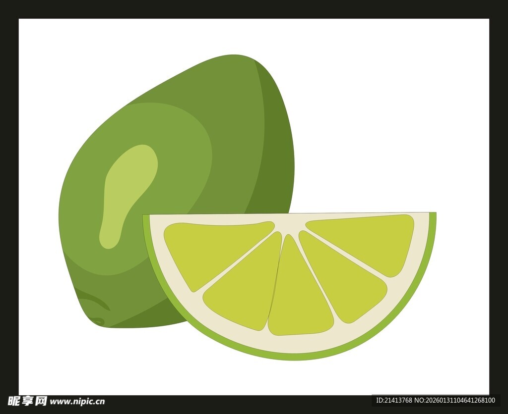 青柠切片图