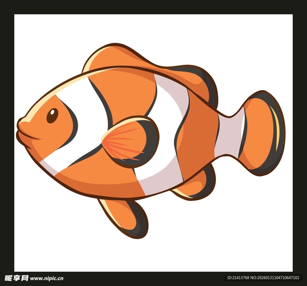 可爱小丑鱼卡通形象