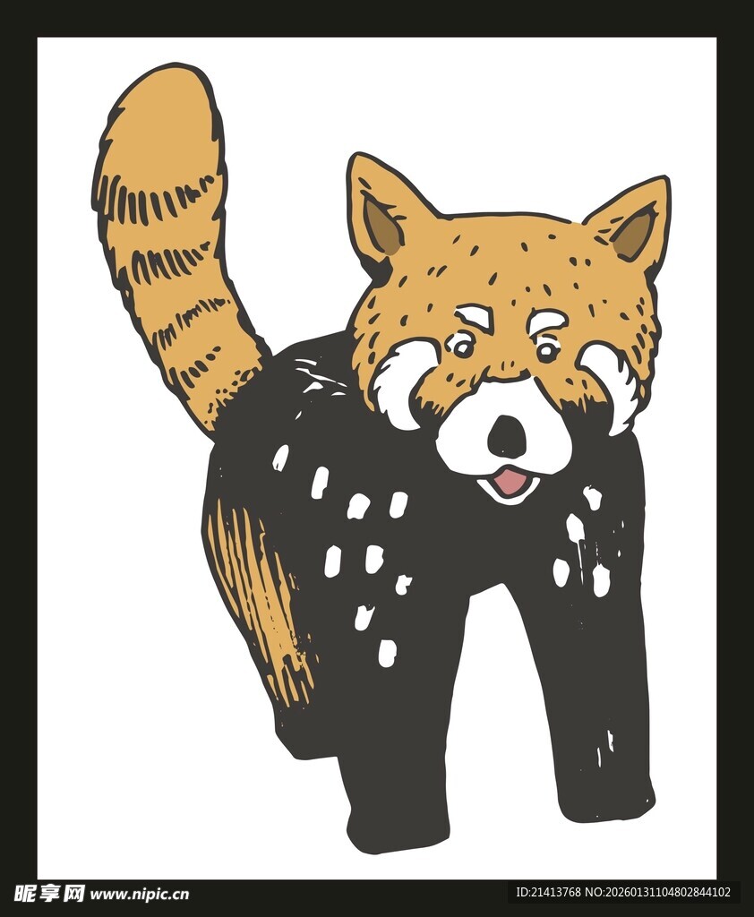 卡通小熊猫形象设计