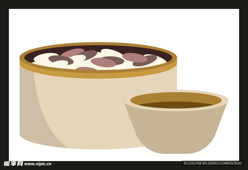 蒸笼点心配茶饮