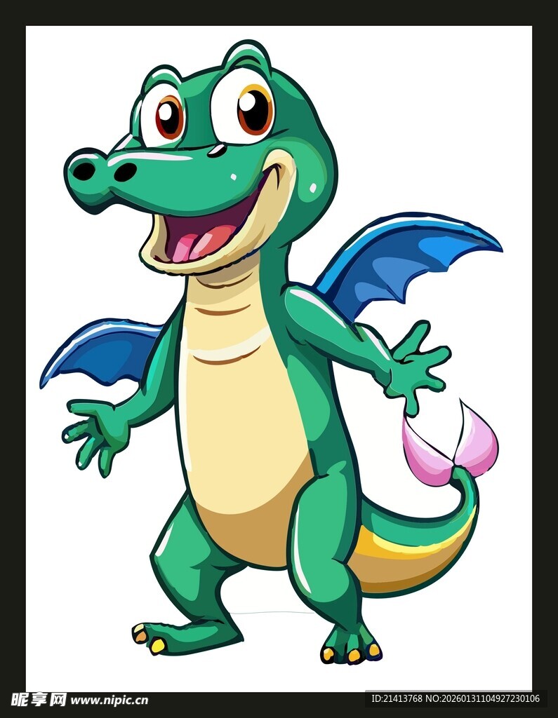 卡通鳄鱼形象