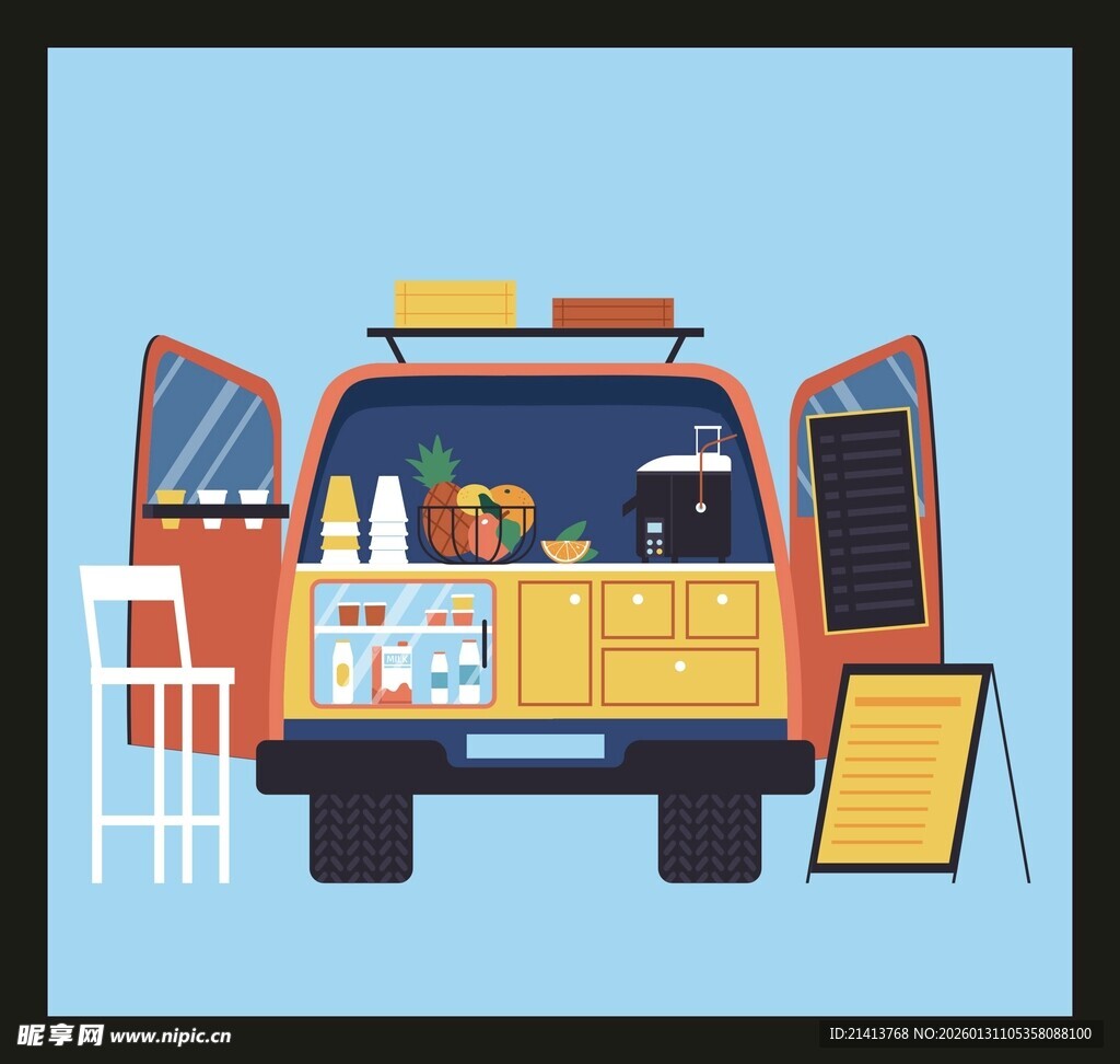 街头售卖车开启美味之旅