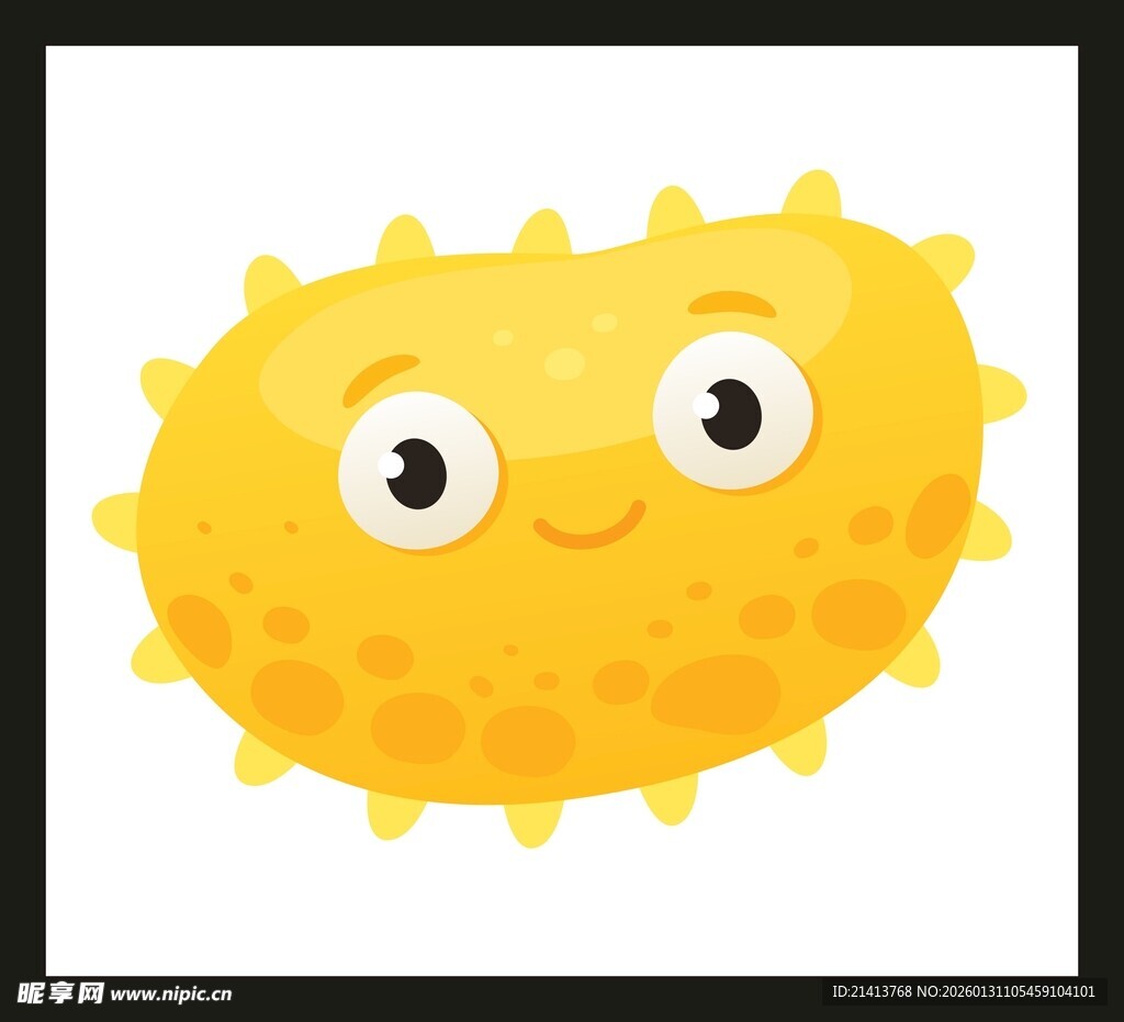 可爱卡通细菌形象设计