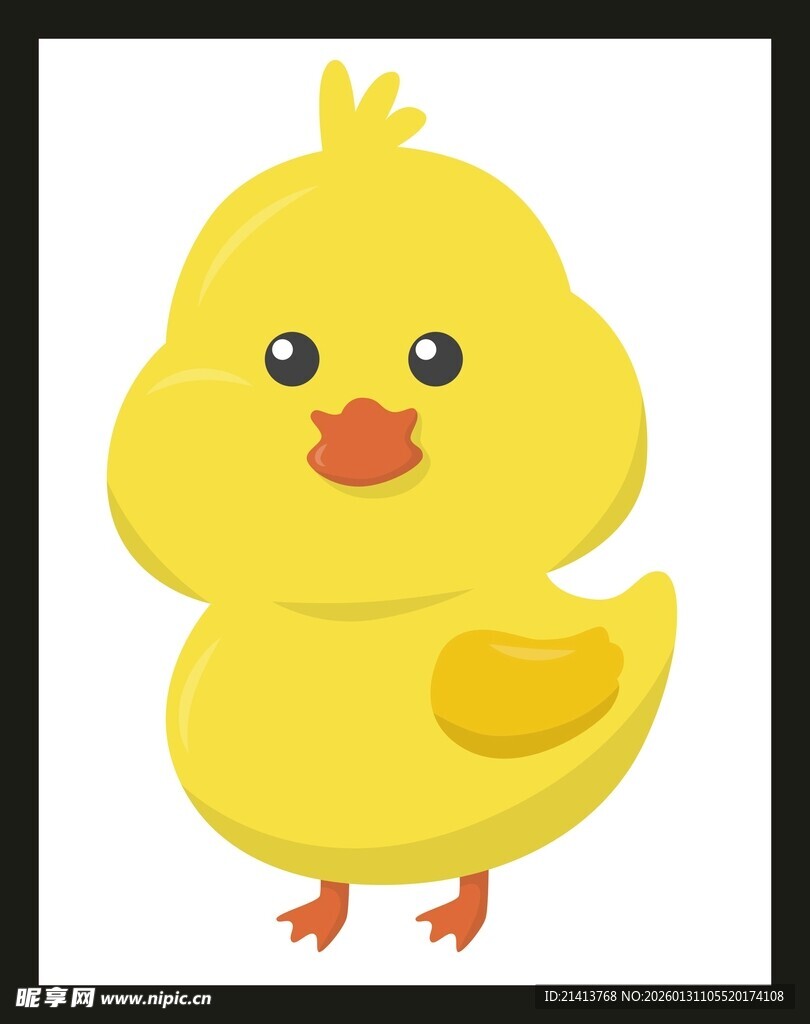 可爱小黄鸭卡通形象