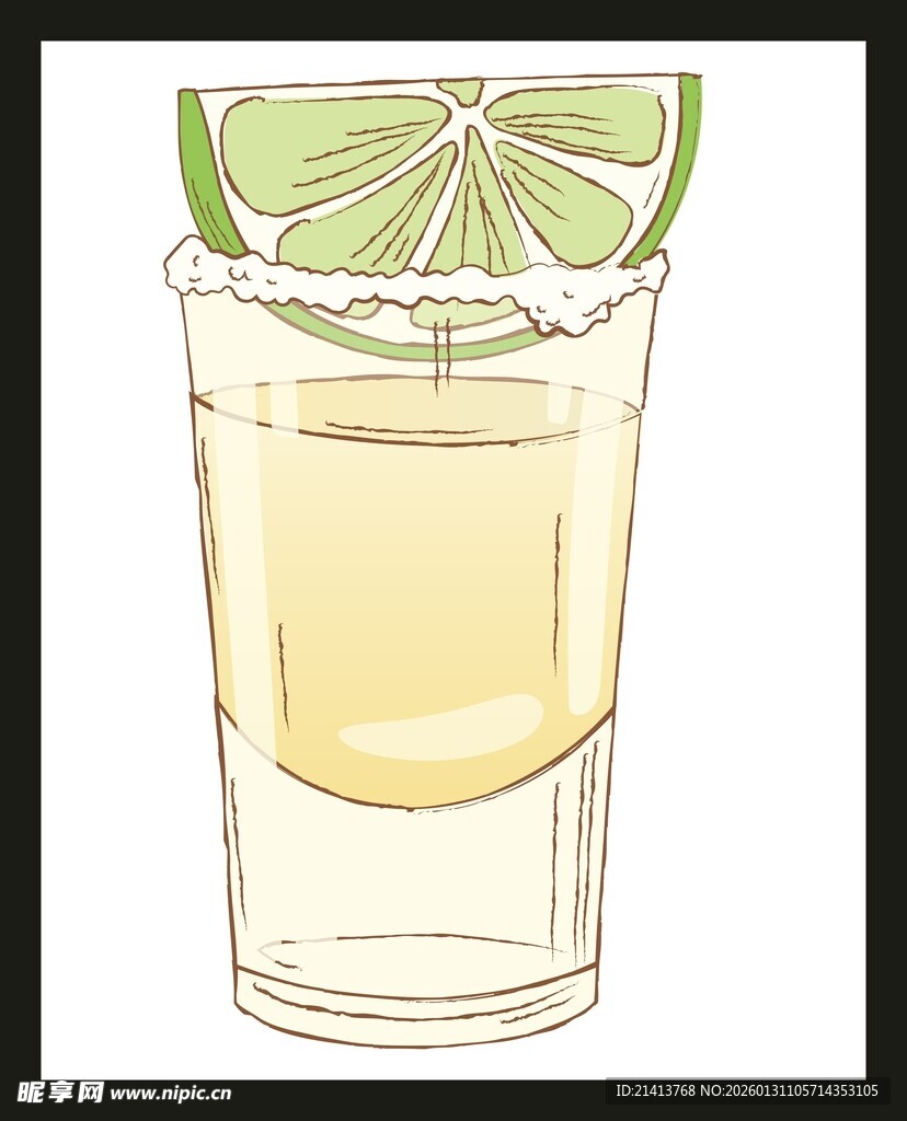 一杯龙舌兰配青柠