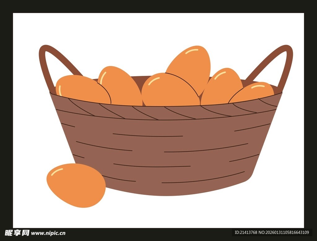 木篮中的饱满橙色果实