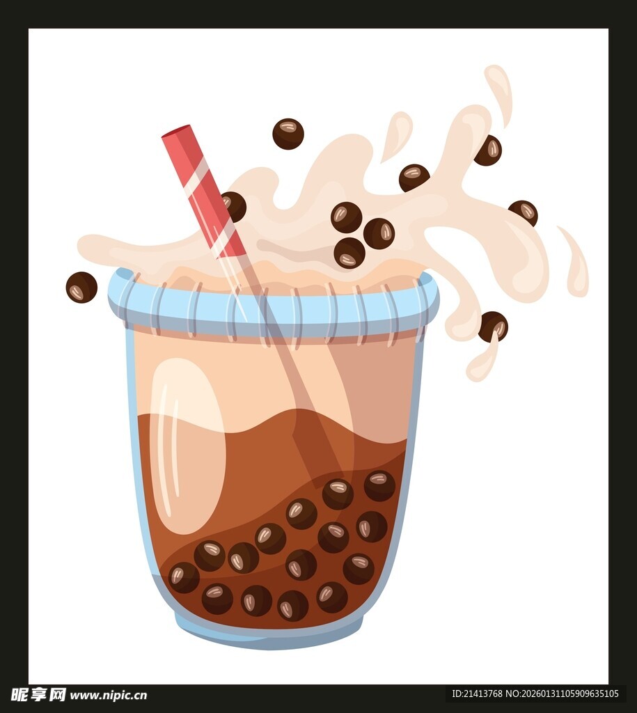 草莓冰沙配粉色冰淇淋