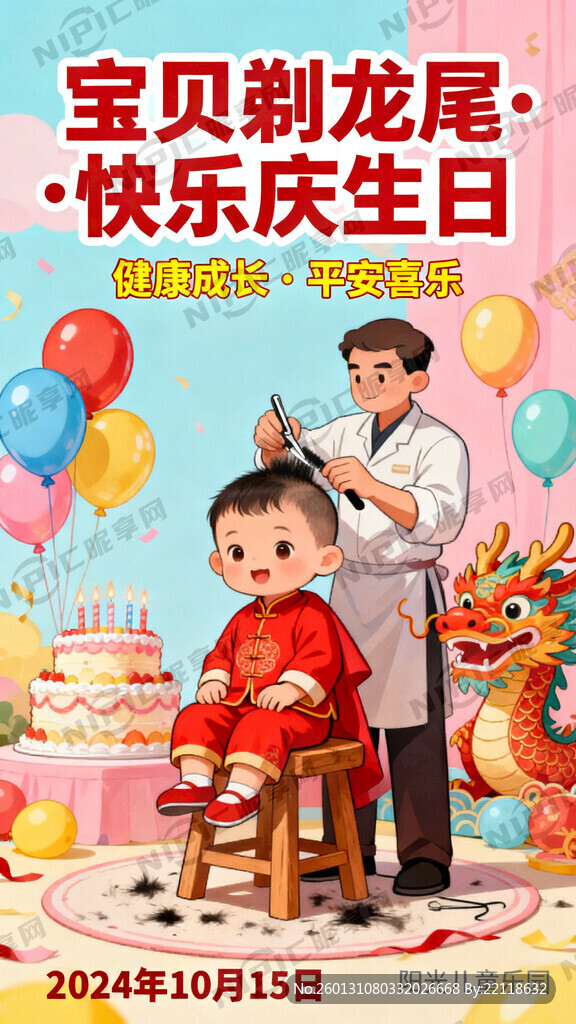 尺寸：宽80 内容是儿童生日