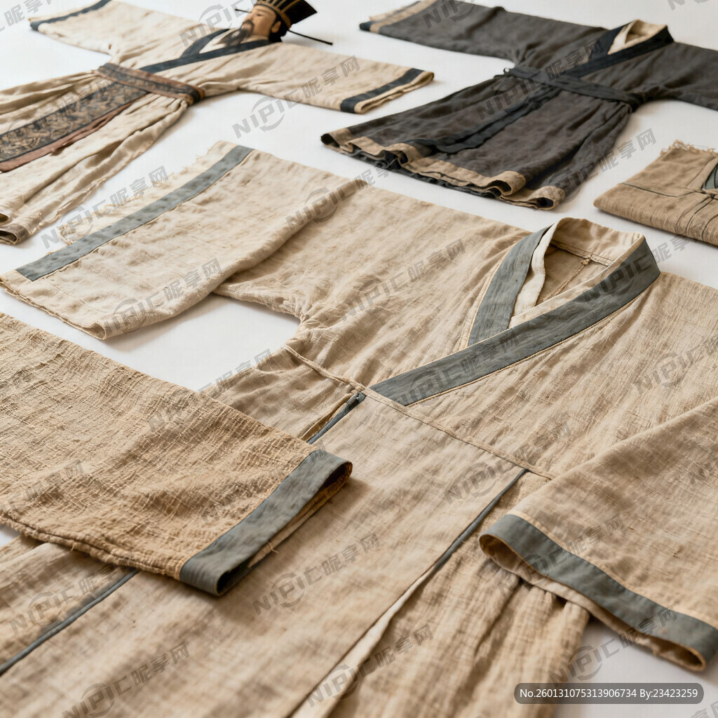 汉代帝王将相服饰 实景图 