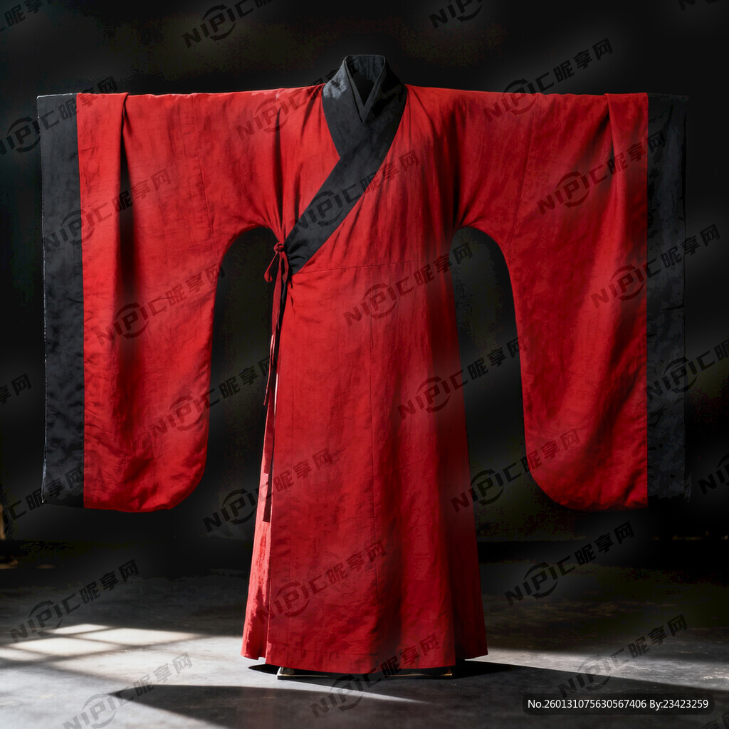 汉代帝王将相玄衣朱裳服饰 