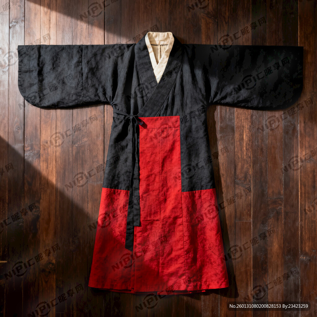 汉代帝王将相玄衣朱裳服饰 