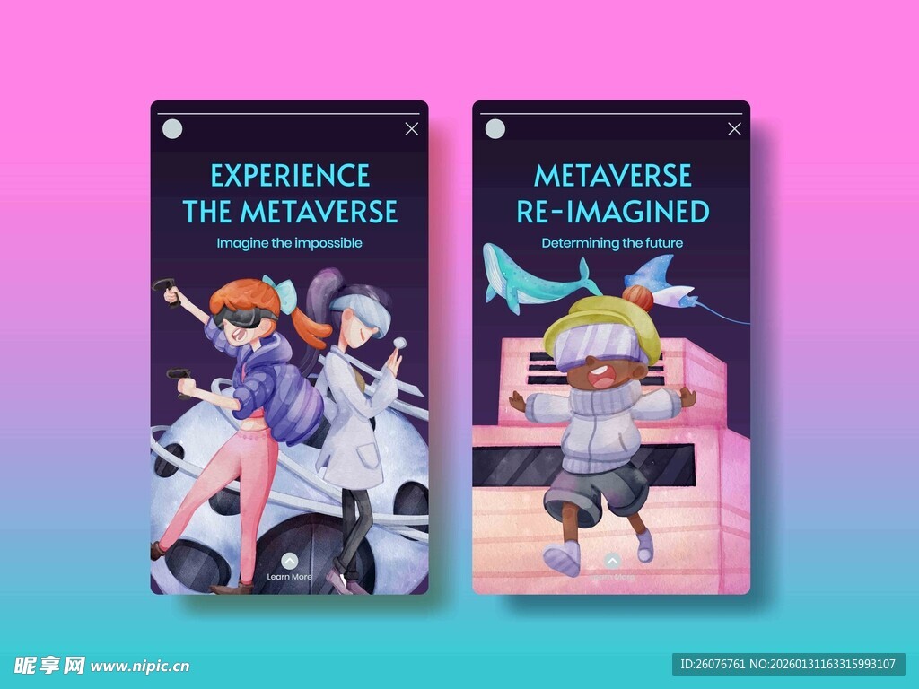 多样卡通人物场景插画图片