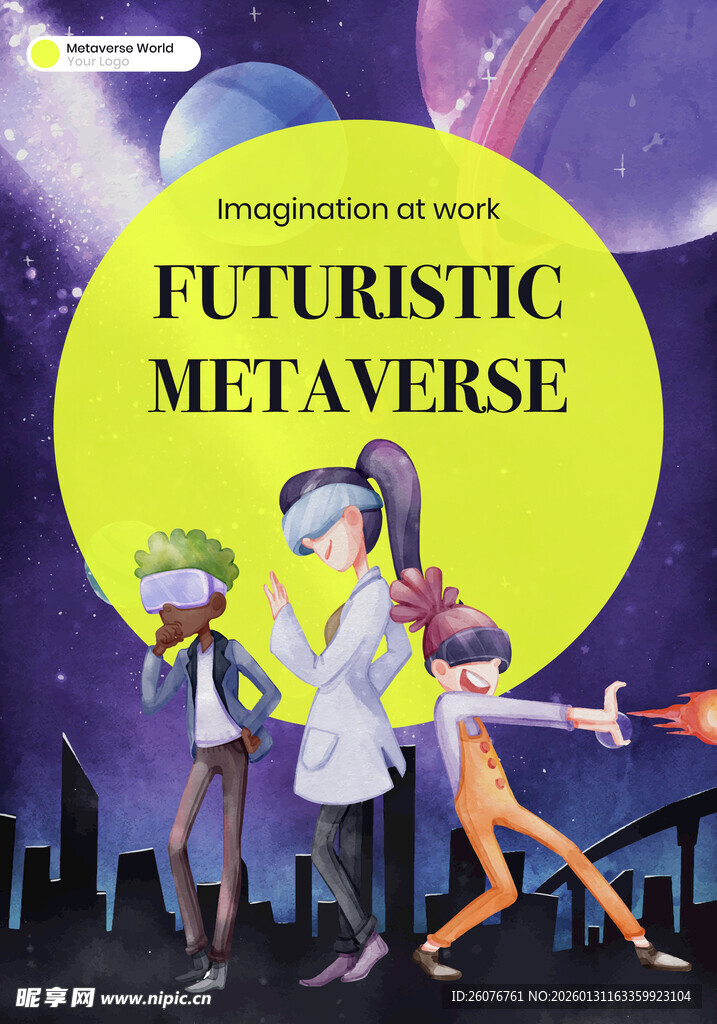 多样卡通人物场景插画图片