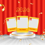 新年促销展台背景