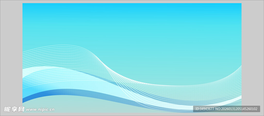 蓝色波浪背景图案