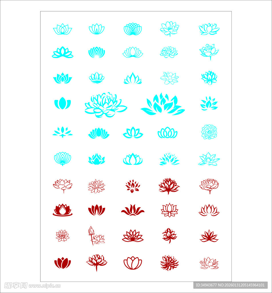 多彩精美中式图案贴纸