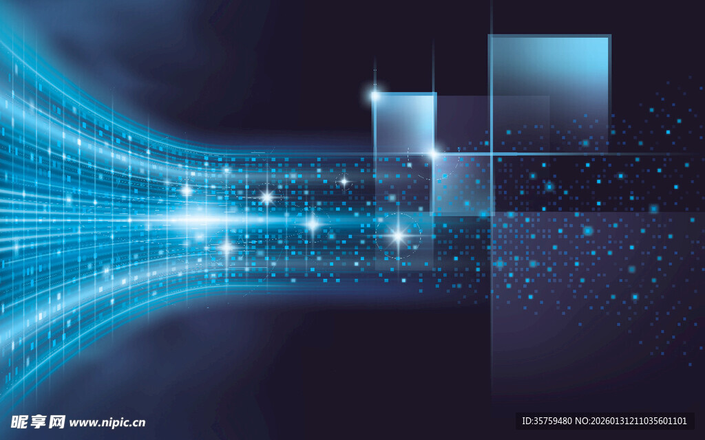 蓝色科技背景