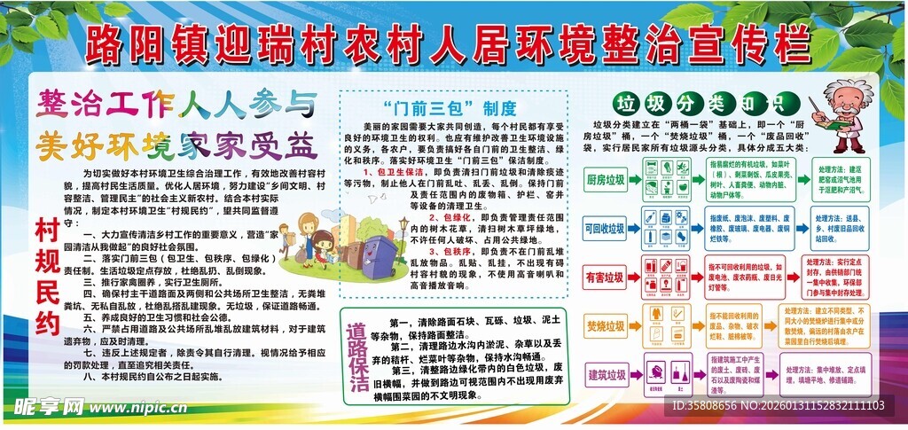 乡村人居环境整治宣传栏