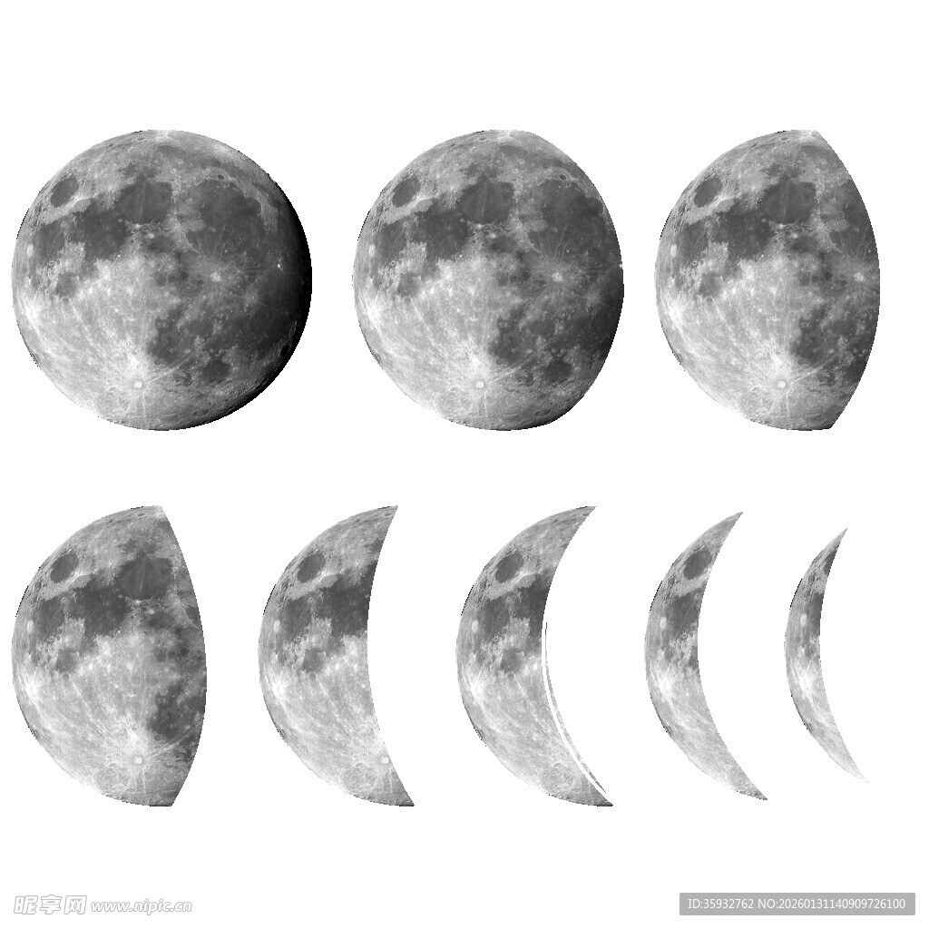 月相高清图一览