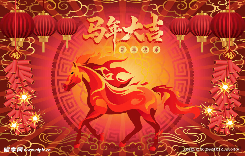 马年背景