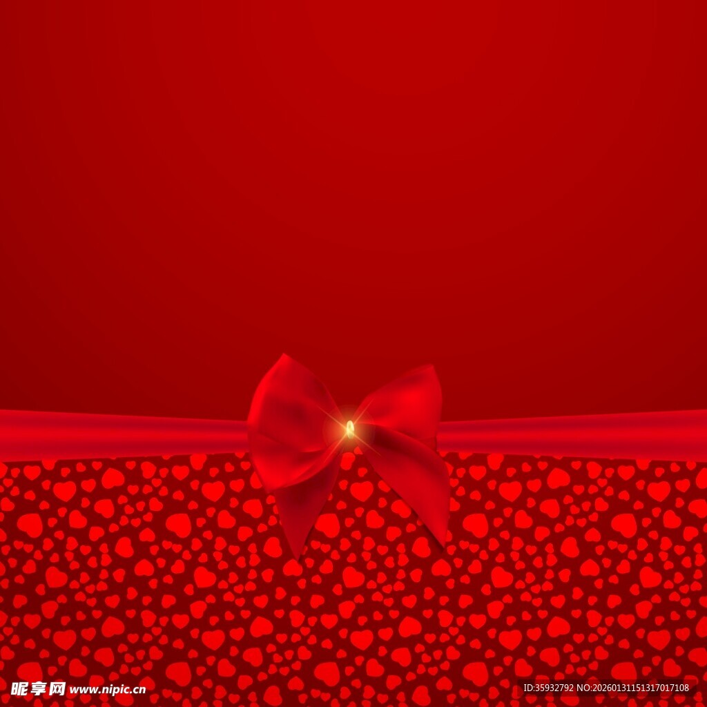 红色爱心背景