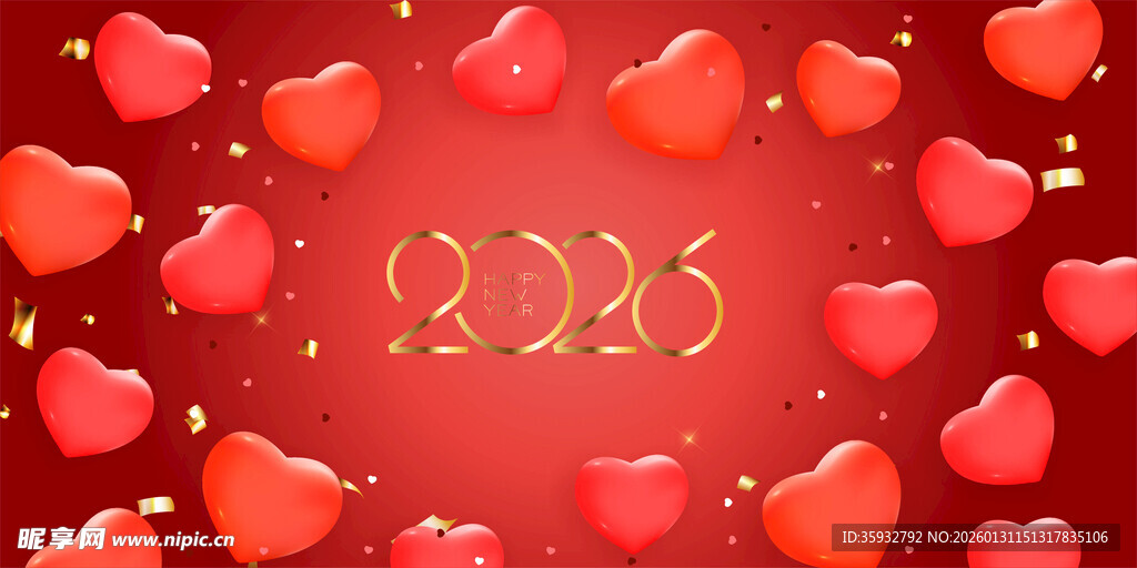 2026爱心背景