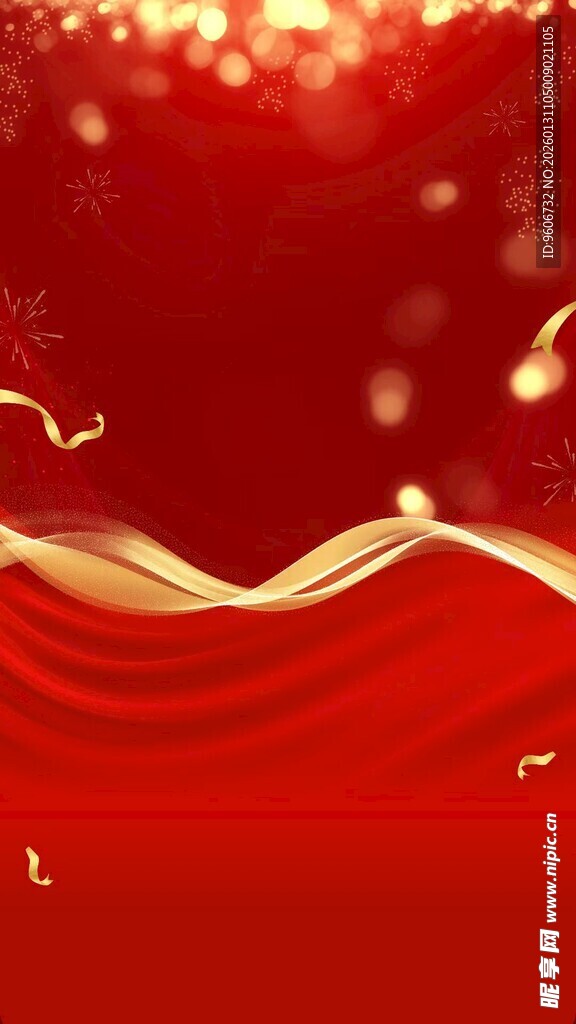 红色金色背景图片