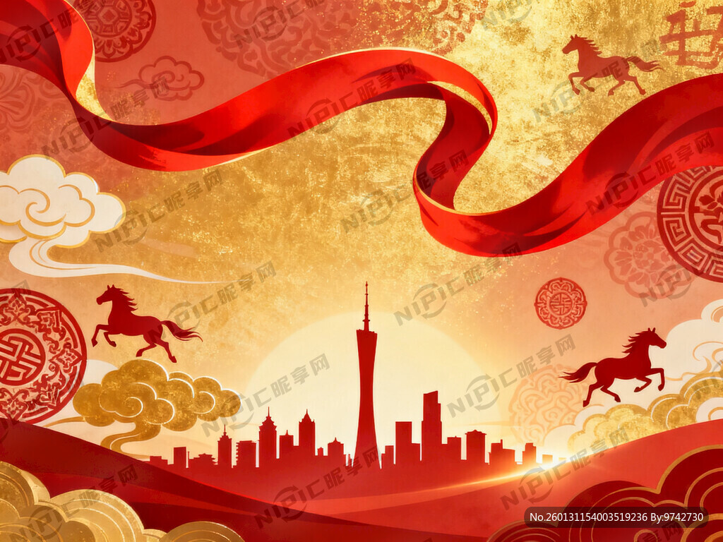 红色与金色为主