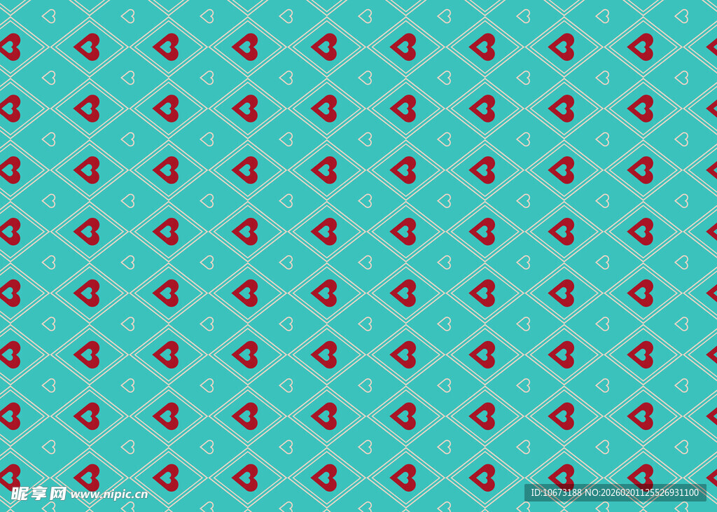 蓝底花卉几何图案纹理