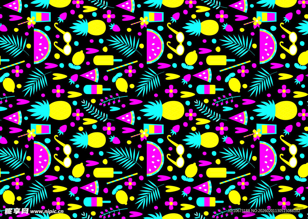 多彩抽象几何图案纹理