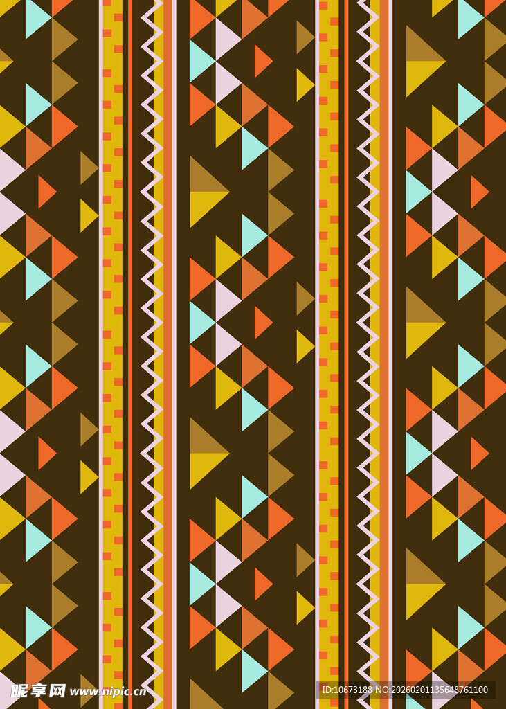 几何图案彩色条纹背景