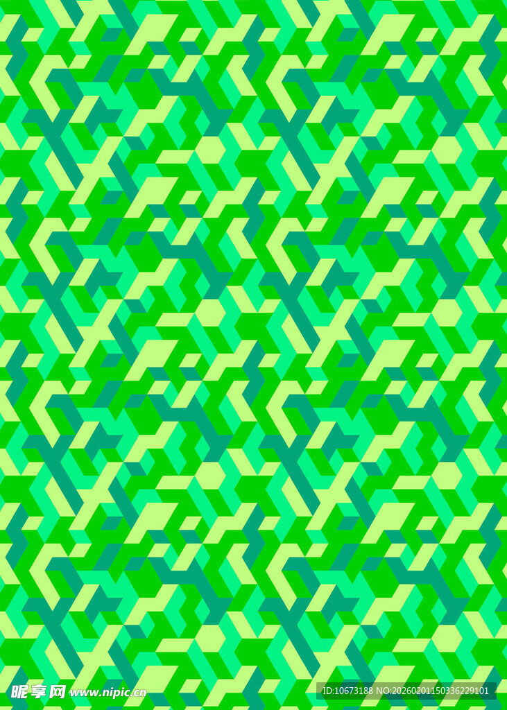 绿色渐变几何图案背景