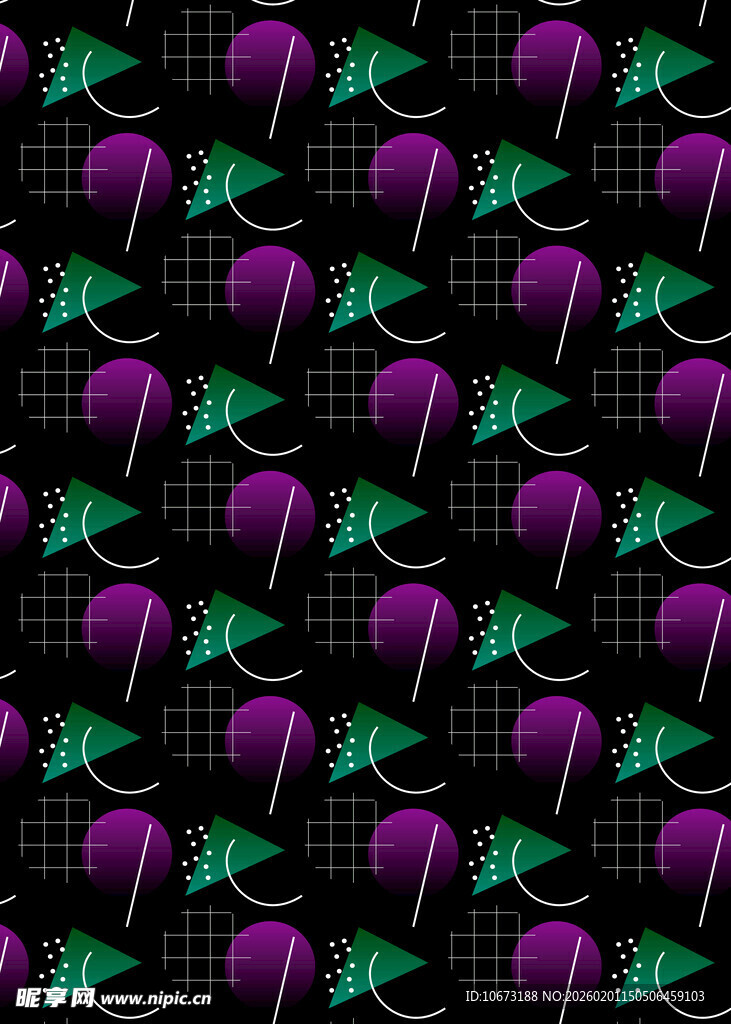 紫色仙人掌图案背景纹理