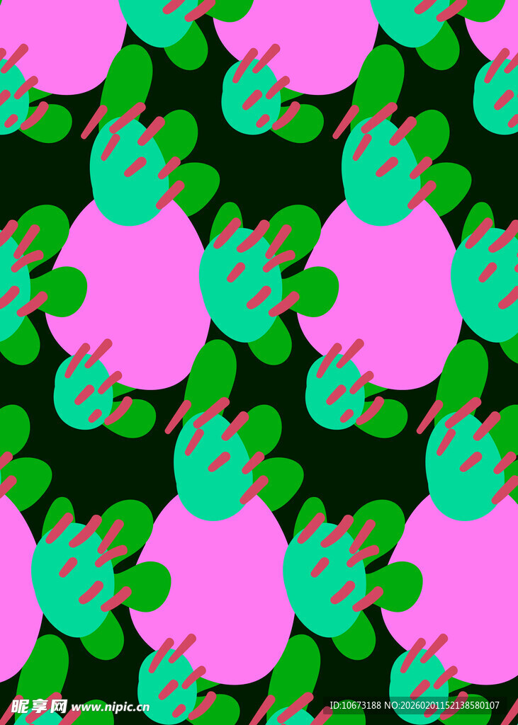 粉色苹果图案背景纹理